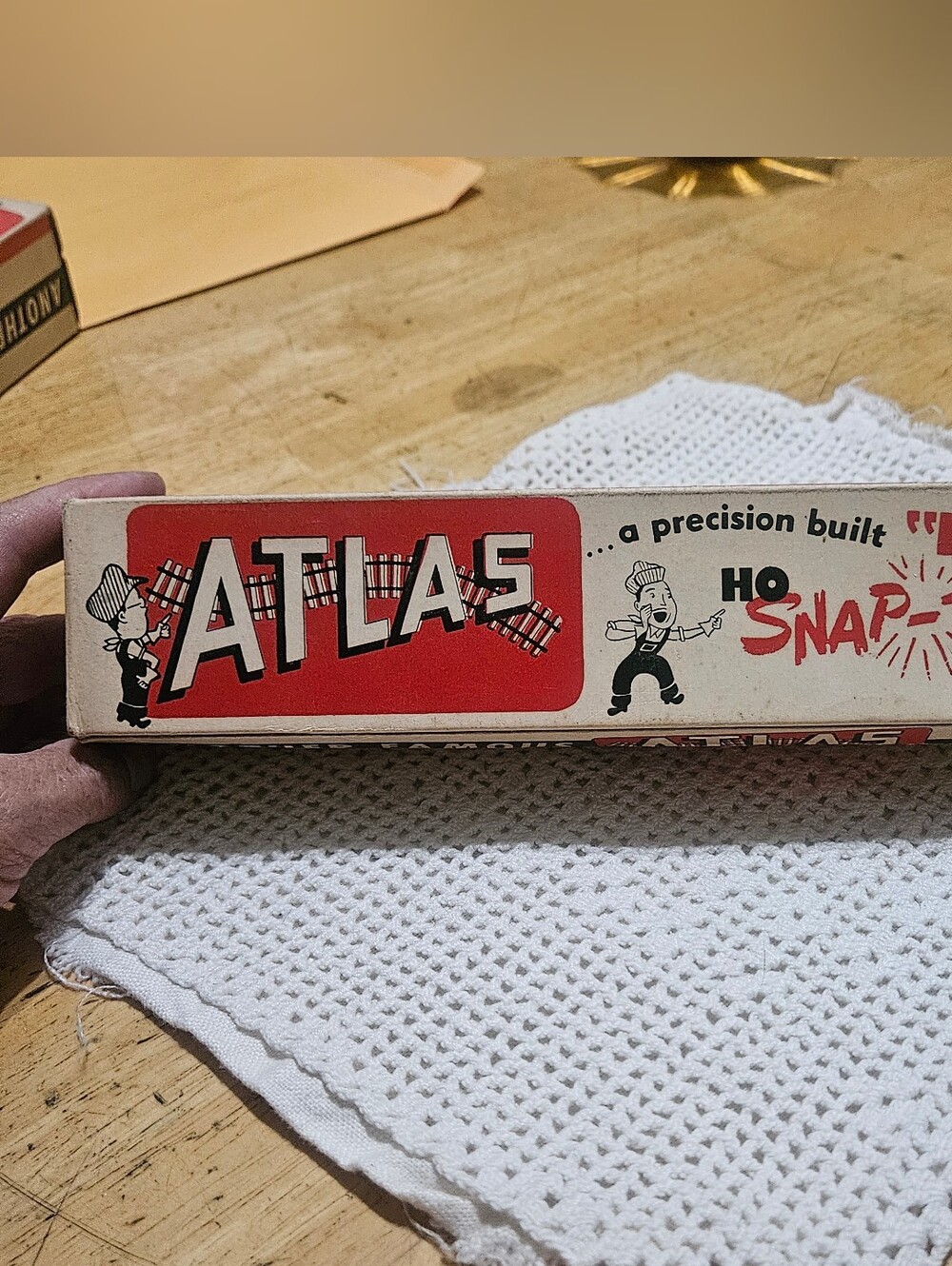 Atlas HO Snap-Track Kids Toy Train Set Box - Red and White